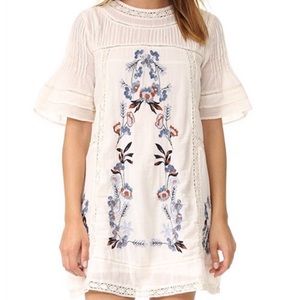 NWT Free People size M embroidered dress